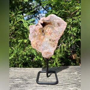 Pink Amethyst On Stand